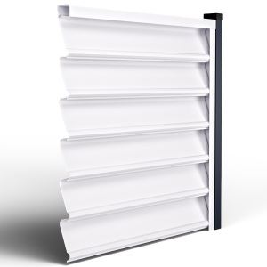 Пано за ограда Gamma Бял гланц