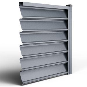 Пано за ограда Gamma | Графитено сиво RAL 7024 -Двулицев