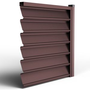 Пано за ограда Gamma | Шоколадово кафяво RAL 8017- Двулицев