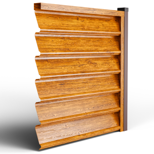 Пано за ограда Gamma | Златен дъб гланц-Двулицев