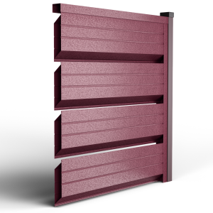 Оградно пано Ромб Гранде - Вишнево червен RAL3005