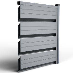 Оградно пано Ромб Гранде - цвят Графитено сиво 7024 мат