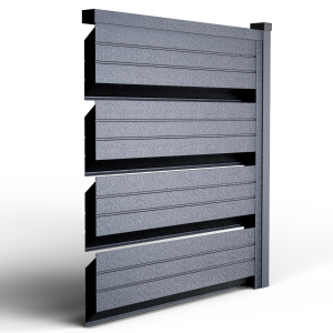 Оградно пано Ромб Гранде -цвят Графитено сиво 7024 Hi mat