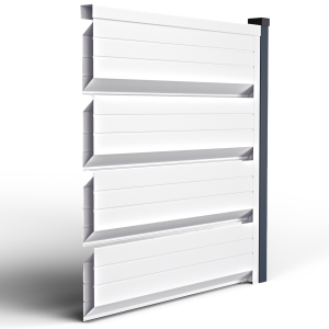 Оградно пано Ромб Гранде - Бял двулицев