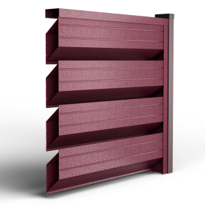 Оградно пано Ромб Макс - Вишнево червен Hi mat RAL 3005