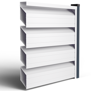 Оградно пано Ромб Макс - Бял двулицев