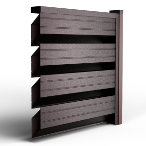 Оградно пано Ромб Макс -Тъмно кафяв 8019 HI MAT