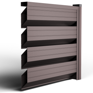 Оградно пано Ромб Макс - Тъмно кафяв 8019