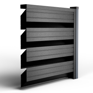 Оградно пано Ромб Макс -цвят черен HI MAT 9005